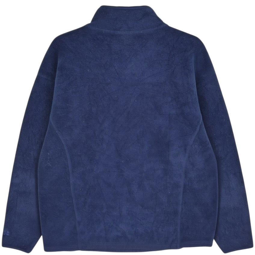 Vintage Russel Athletic Dark Blue Quarter Zip Fleece Jumper Size L