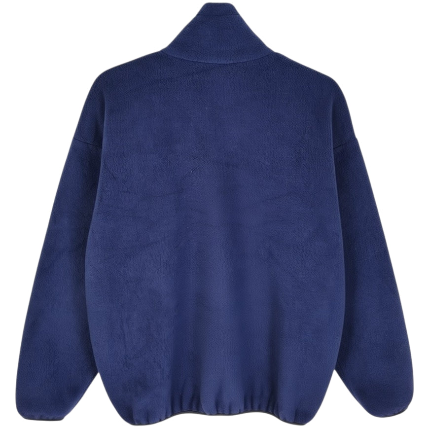 Vintage Helly Hansen 80's Dark Blue Fleece Zip Jumper Size M