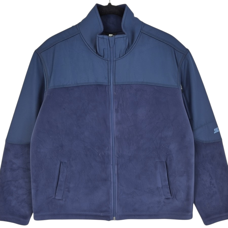 Vintage Starter 2000's Dark Blue Fleece Zip Jumper Size L