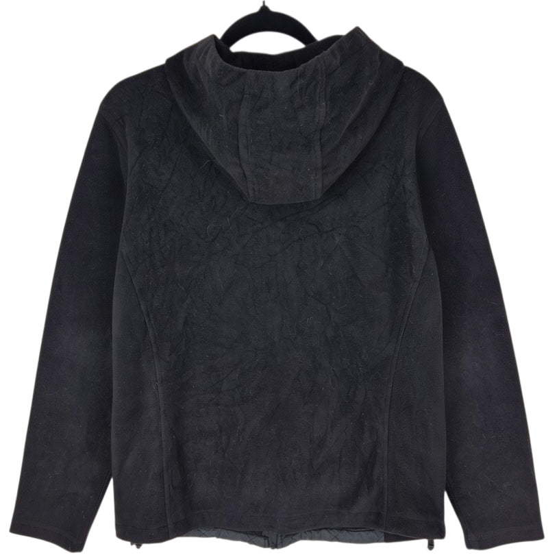 New Balance Womens Black Hooded Fleece Zip Jumper Size M