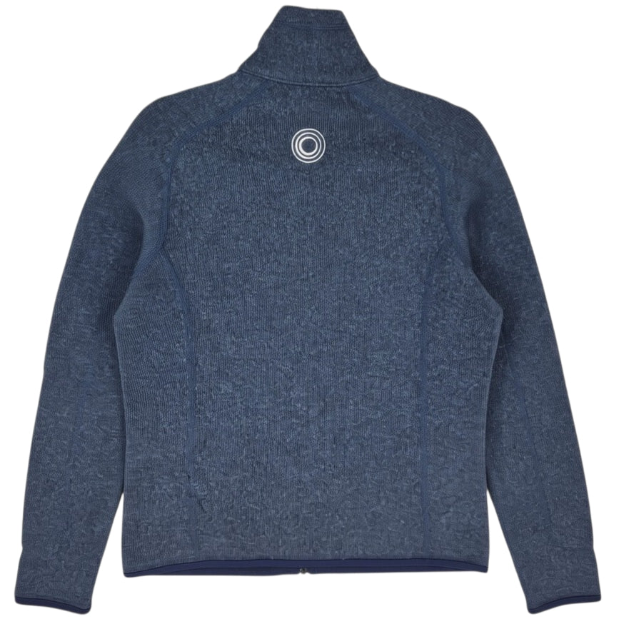 Patagonia Womens Steel Blue Fleece Zip Jumper Size S
