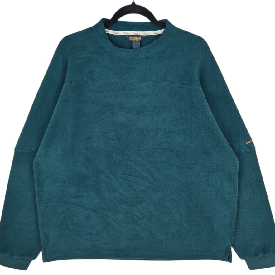 Vintage Woolrich 90's Dark Blue Crewneck Fleece Jumper Size 4XL