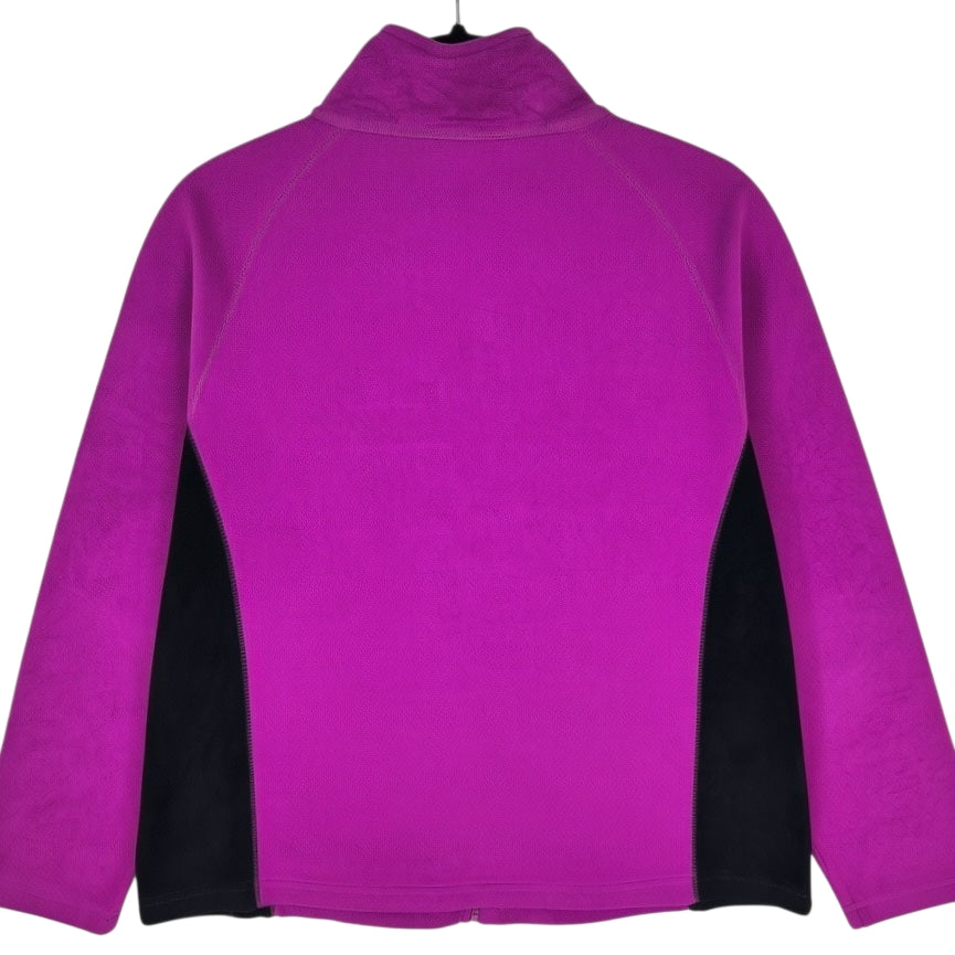 Reebok Womens Magenta Fleece Zip Jumper Size L