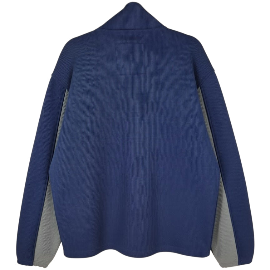 NFL New England Patriots Dark Blue Fleece Lined Knit Jacket SizeL