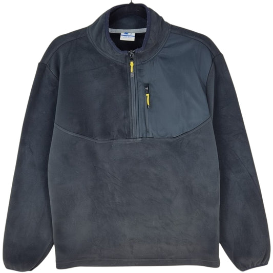 Starter Black Quarter Zip Fleece Jumper Size S