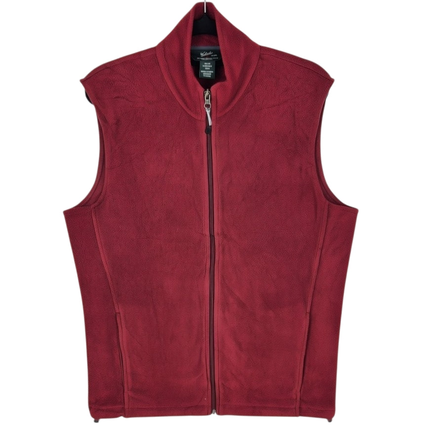 Vintage Woolrich 2000's Burgundy Fleece Vest Size M