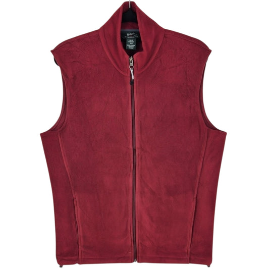 Vintage Woolrich 2000's Burgundy Fleece Vest Size M