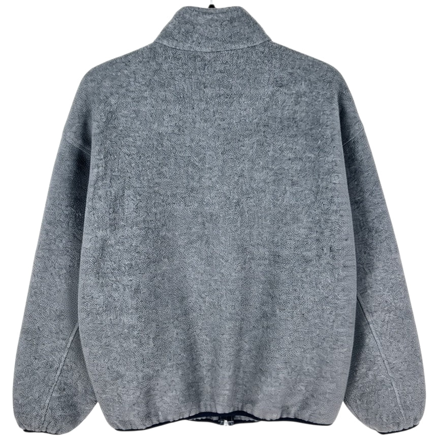 Vintage Speedo 80's Grey Fleece Zip Jumper Size L