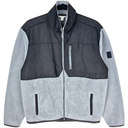 Calvin Klein Grey Fleece Zip Jumper Size L