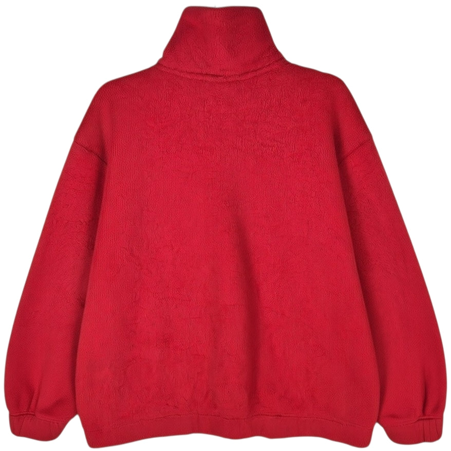 Champion Fresno State Bulldogs Red Fleece Zip Jumper Size S