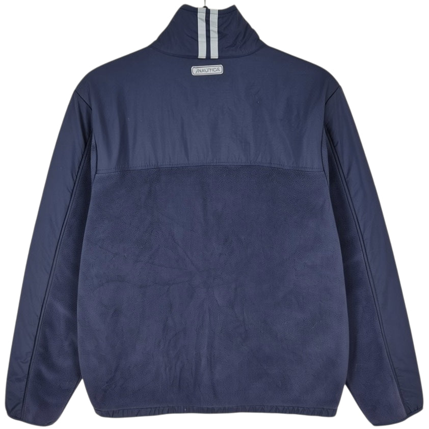 Nautica Dark Blue Fleece Zip Jumper Size S