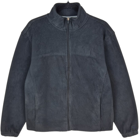 Starter Black Fleece Zip Jumper Size M
