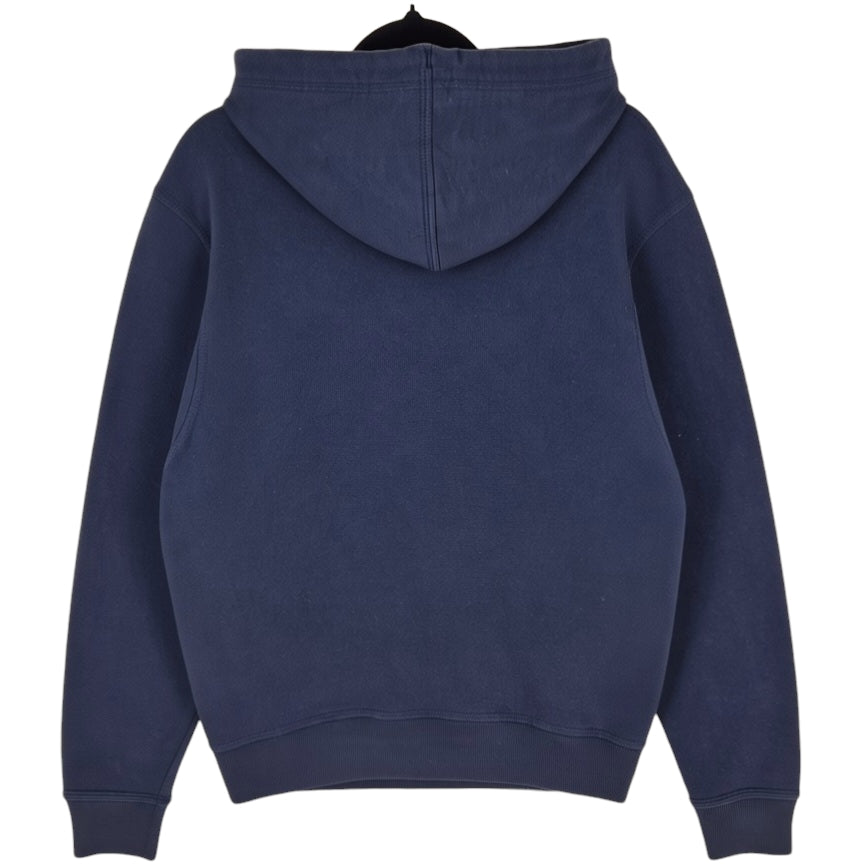 Champion Dark Blue Cotton Chest Script Hoodie Size S