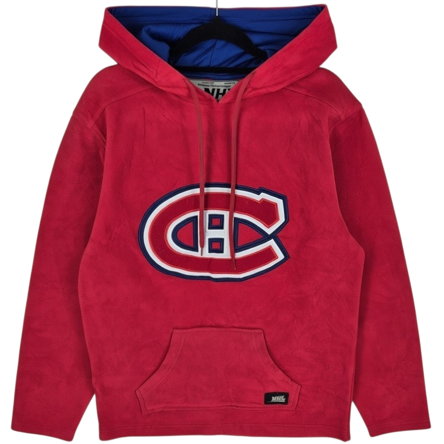 NHL Montreal Canadiens Red Embroidered Fleece Hoodie Size S