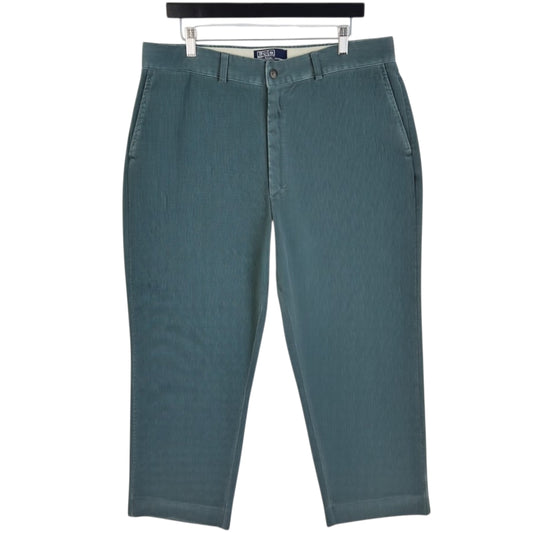 Vintage Polo Ralph Lauren 90's Aqua Green Corduroy Pants W37