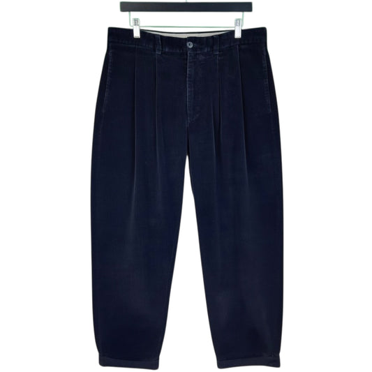 Vintage Nautica 90's Dark Blue Corduroy Pants W35