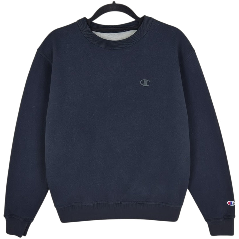 Champion Black Cotton Crewneck Sweater Size S