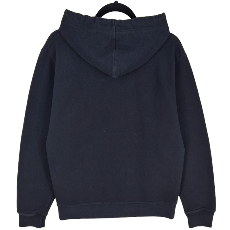 Champion Black Chest Script Cotton Hoodie Size S
