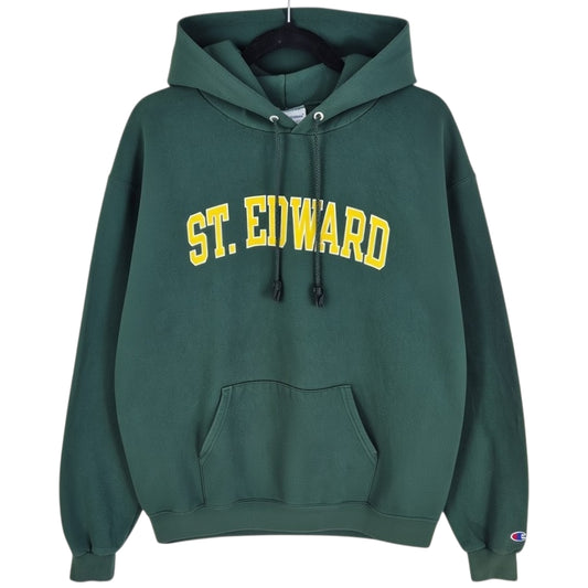 Champion Green St Edward Cotton Hoodie Size L
