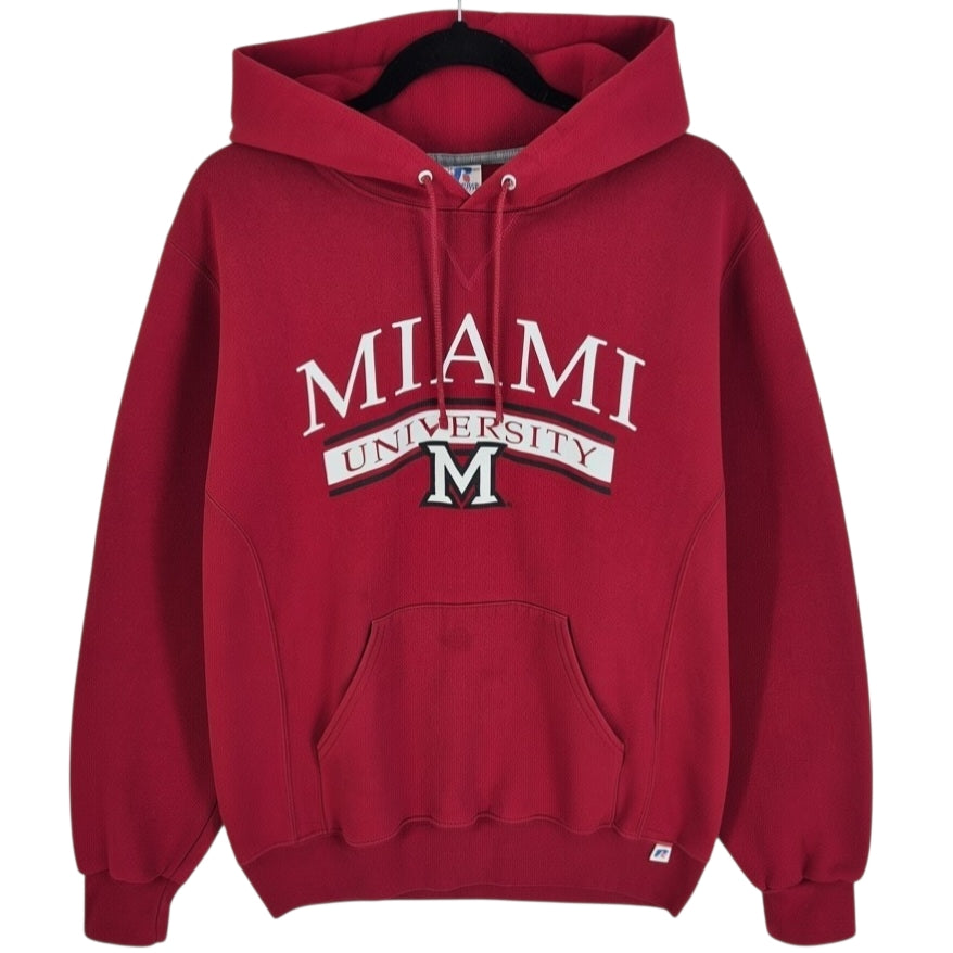 Vintage Russell Athletic Miami University Red Hoodie Size M