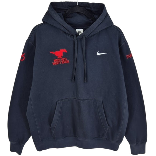 Nike Monte Vista Soccer Black Embroidered Hoodie Size L