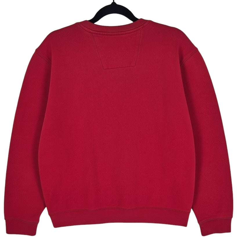 Nautica Red Cotton Crewneck Sweater Size M