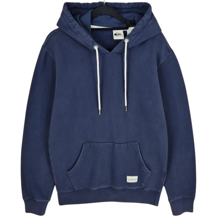 Quiksilver Dark Blue Basic Cotton Hoodie Size S