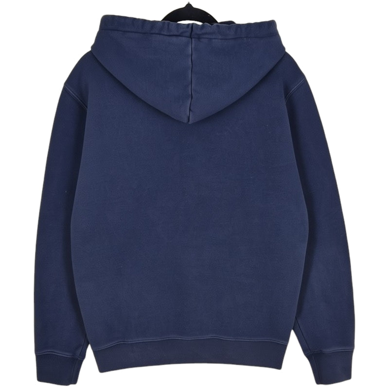 Quiksilver Dark Blue Basic Cotton Hoodie Size S