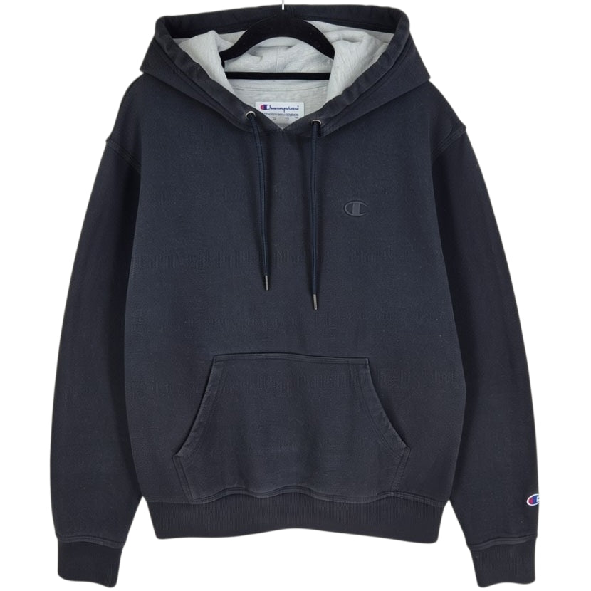 Champion Black Basic Embroidered Hoodie Size S