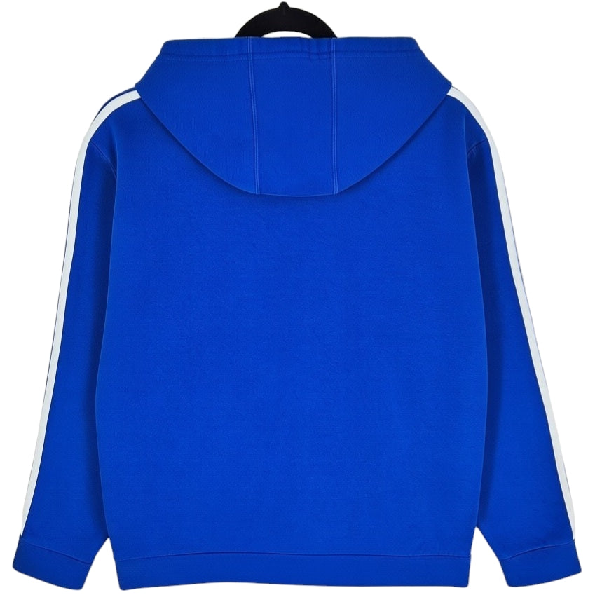 Adidas Blue Chest Script Hoodie Size L
