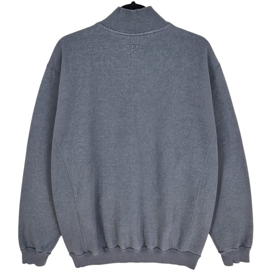 Champion Brigham Young University Grey Quarter Zip Sweater Size XL