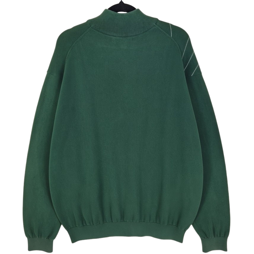 Cutter & Buck Green Bay Packers Quarter Zip Knit Sweater Size XL