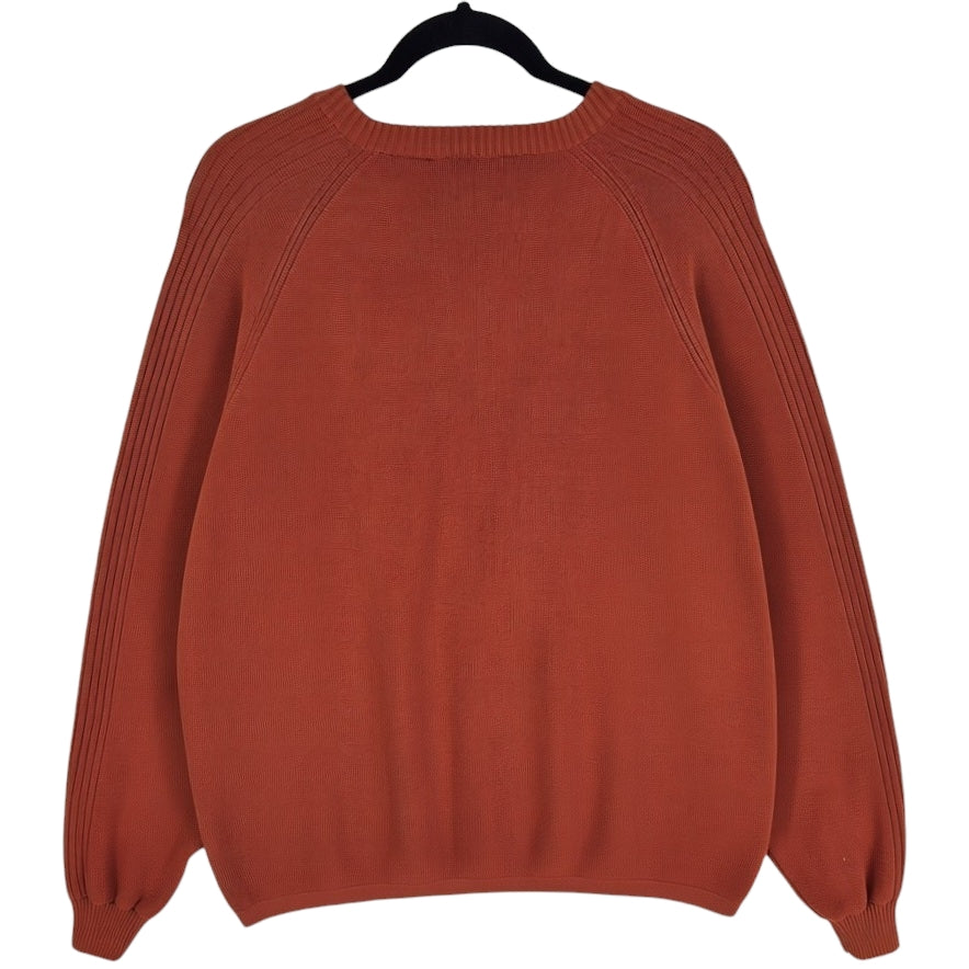 Timberland Clay Orange Crewneck Knit Sweater Size XL