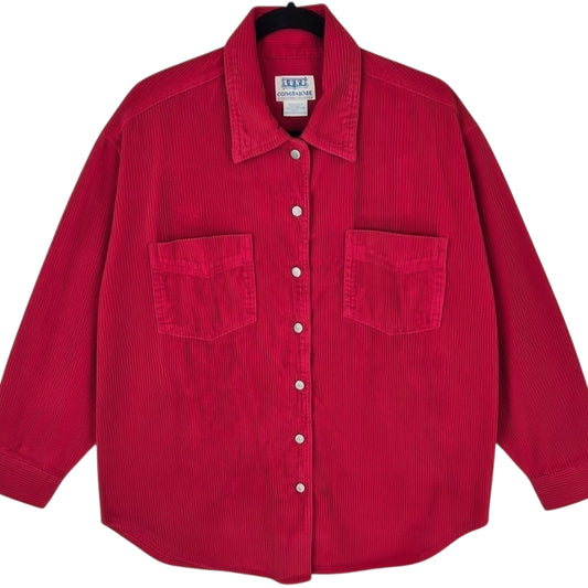 Vintage Soho Compagnie 90's Red Corduroy Jacket Size L