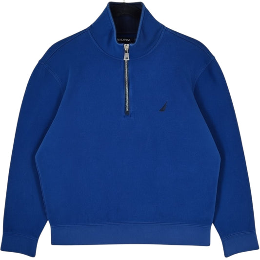 Nautica Blue Quarter Zip Sweater Size M