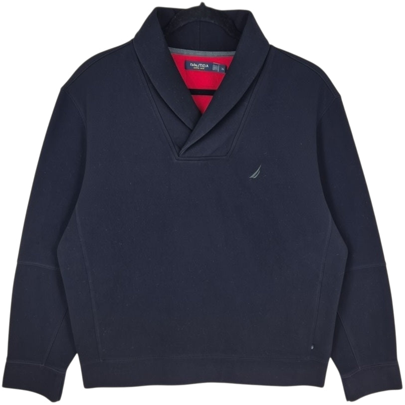 Nautica Black Collared Sweater Size XL