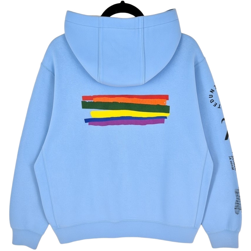 Nike Uninterrupted Megan Rapinoe x Sue Bird Light Blue Pride Hoodie Size L