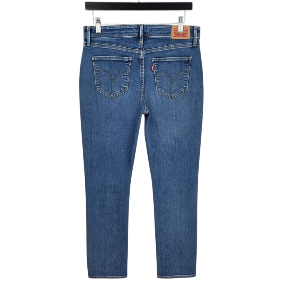 Levis Jeans Womens Blue Classic Mid Rise Skinny Stretch Denim W30