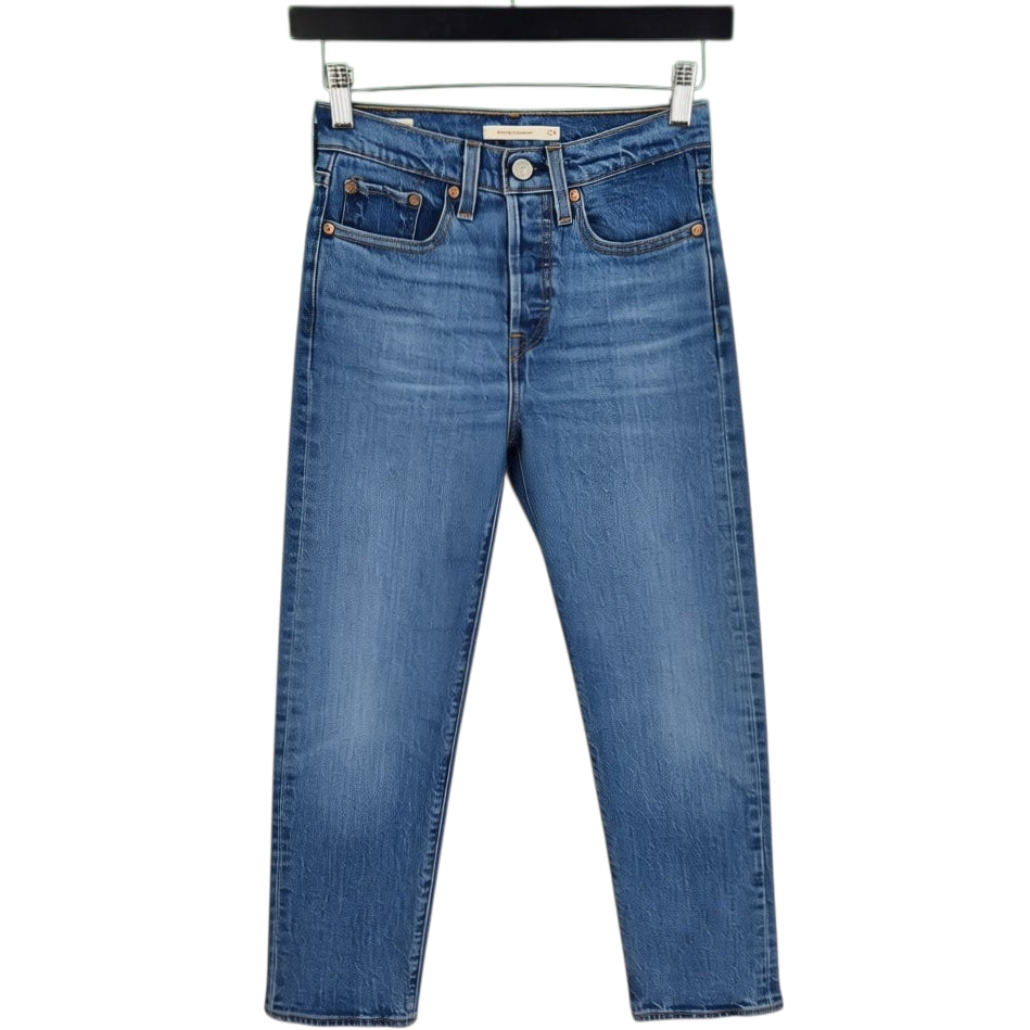 Levis Premium Jeans Womens Blue Wedgie Straight Leg Denim W24