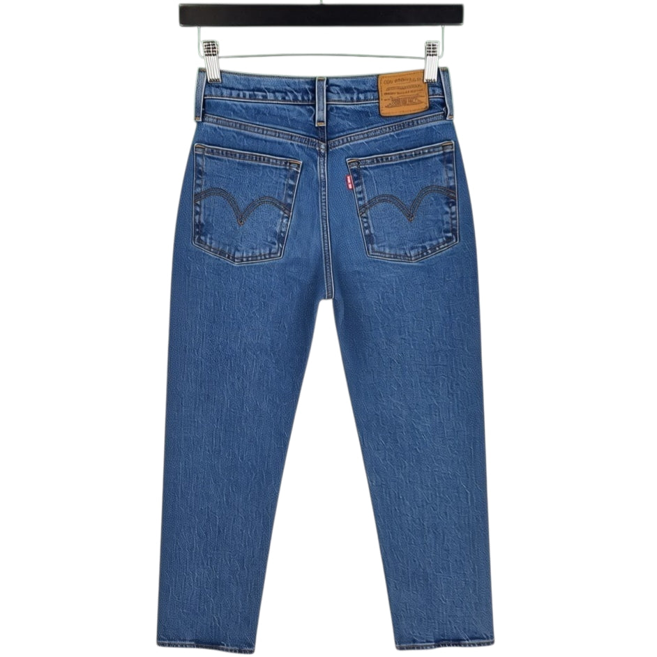 Levis Premium Jeans Womens Blue Wedgie Straight Leg Denim W24