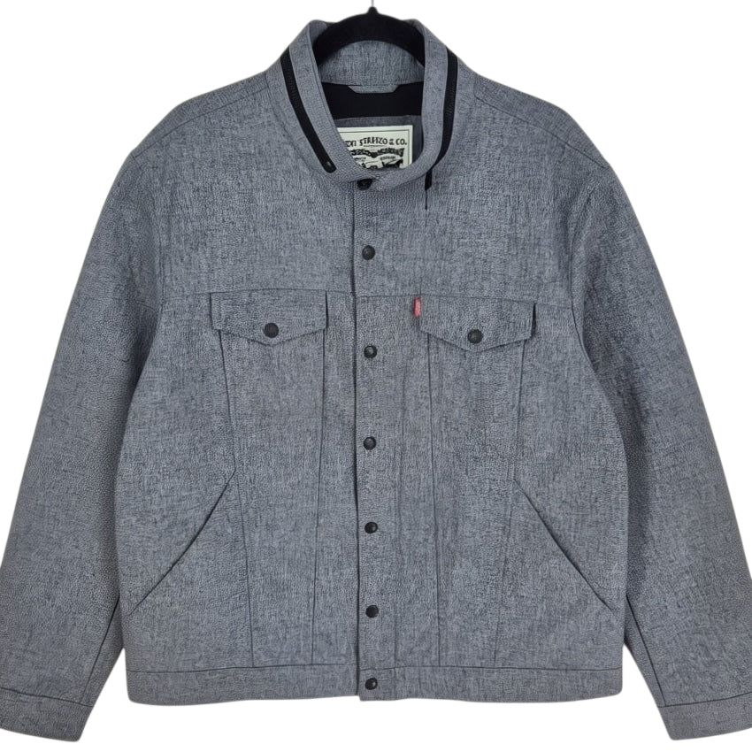 Levis Grey Windbreaker Jacket Size XL