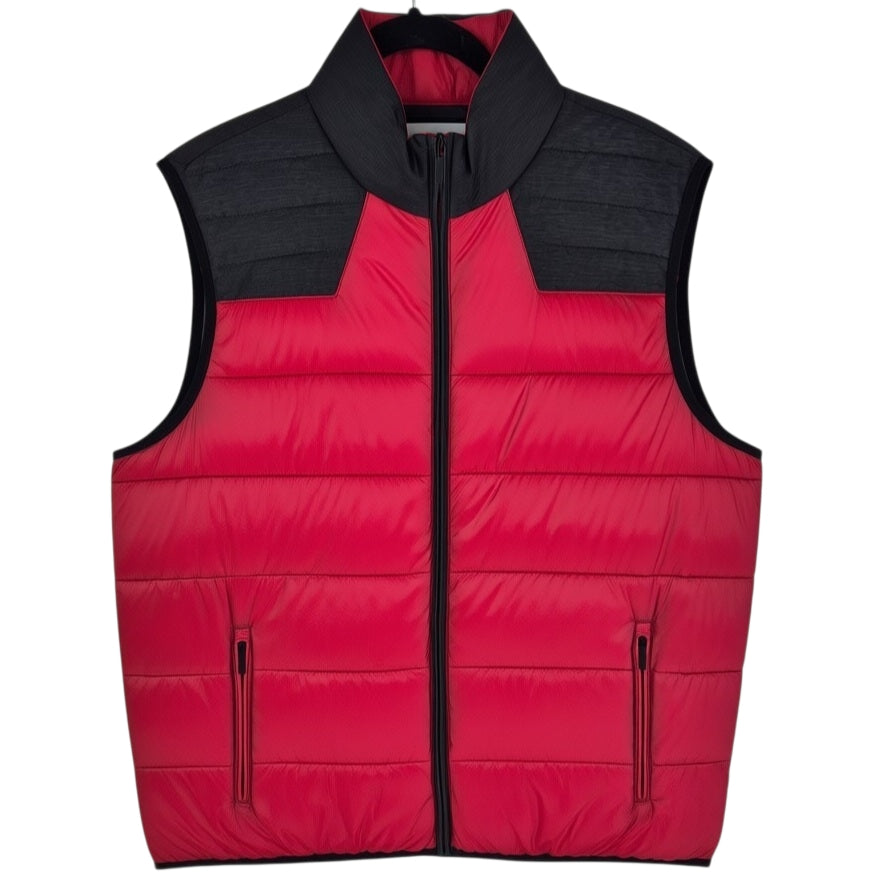 Calvin Klein Red & Black Padded Vest Size XL