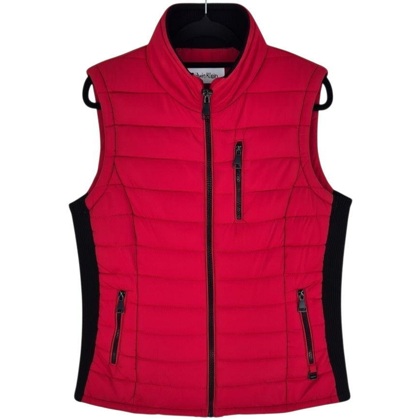 Calvin Klein Red Padded Vest Size M