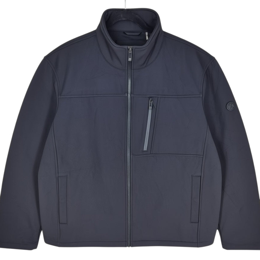 Calvin Klein Black Water Resistant Windbreaker Jacket Size XL