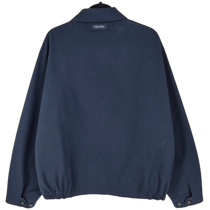 Nautica Dark Blue Collared Bomber Jacket Size 2XL