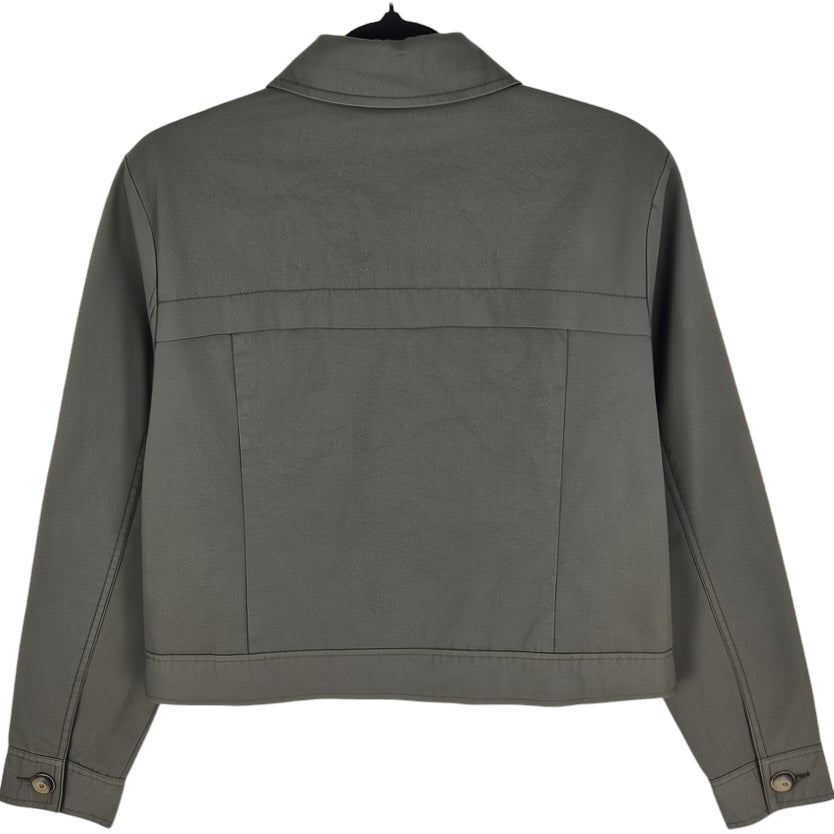 Tommy Hilfiger Womens Khaki Green Button Jacket Size S