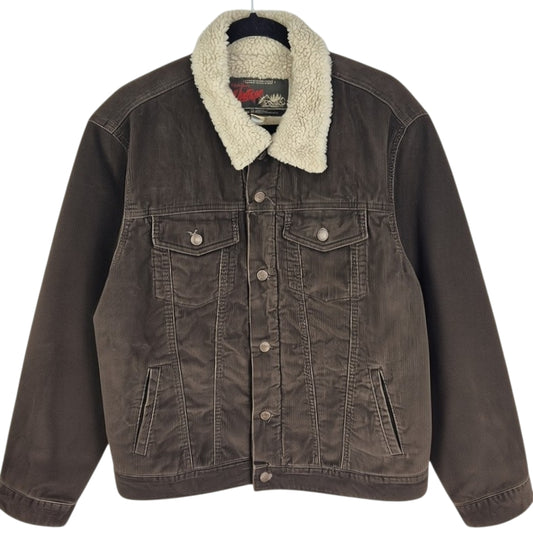 Old Navy Vintage Heavy Fleece Insulated Corduroy Denim Jacket Size M