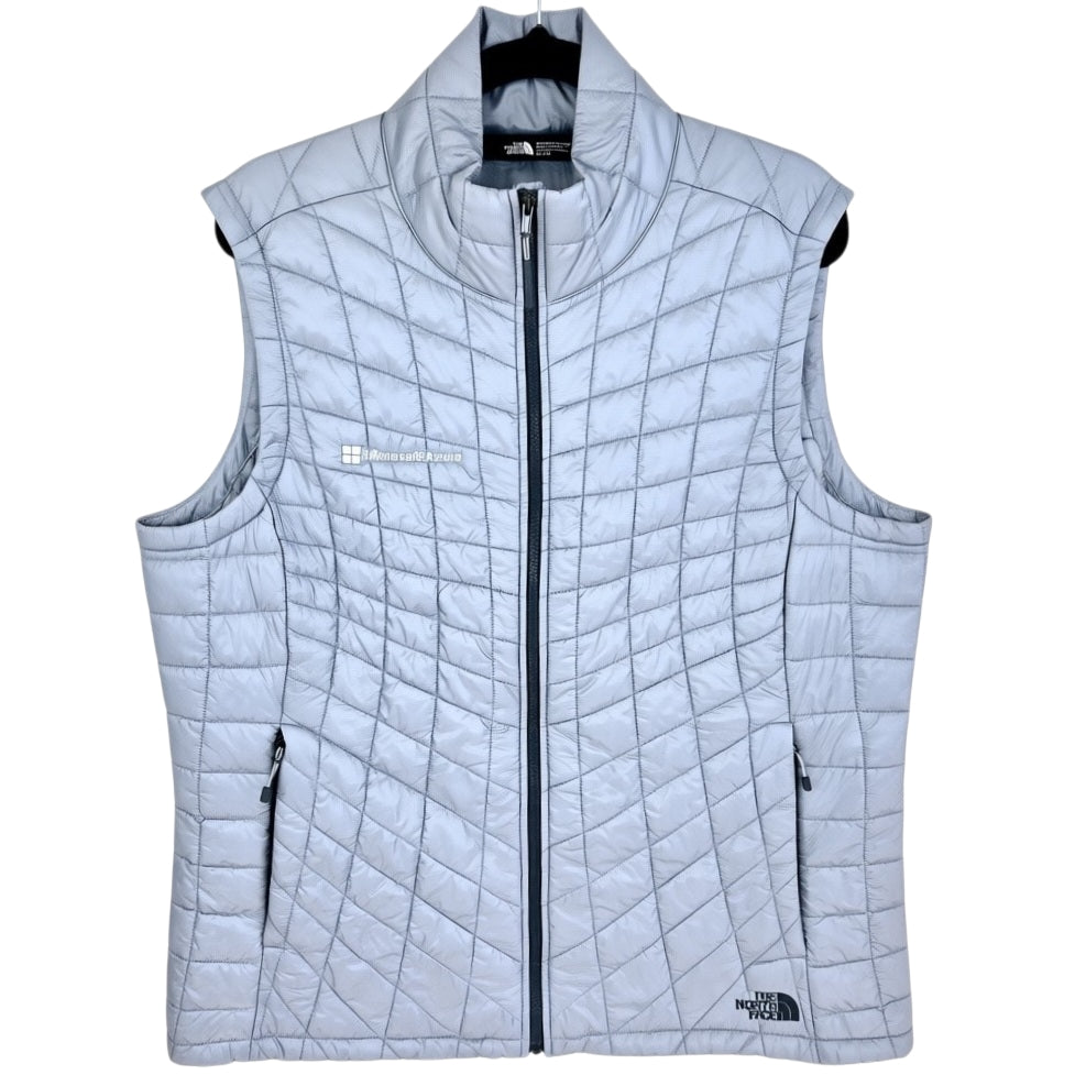 The North Face Womens Grey Microsoft Azure Padded Vest Size XL