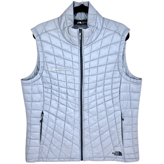 The North Face Womens Grey Microsoft Azure Padded Vest Size XL