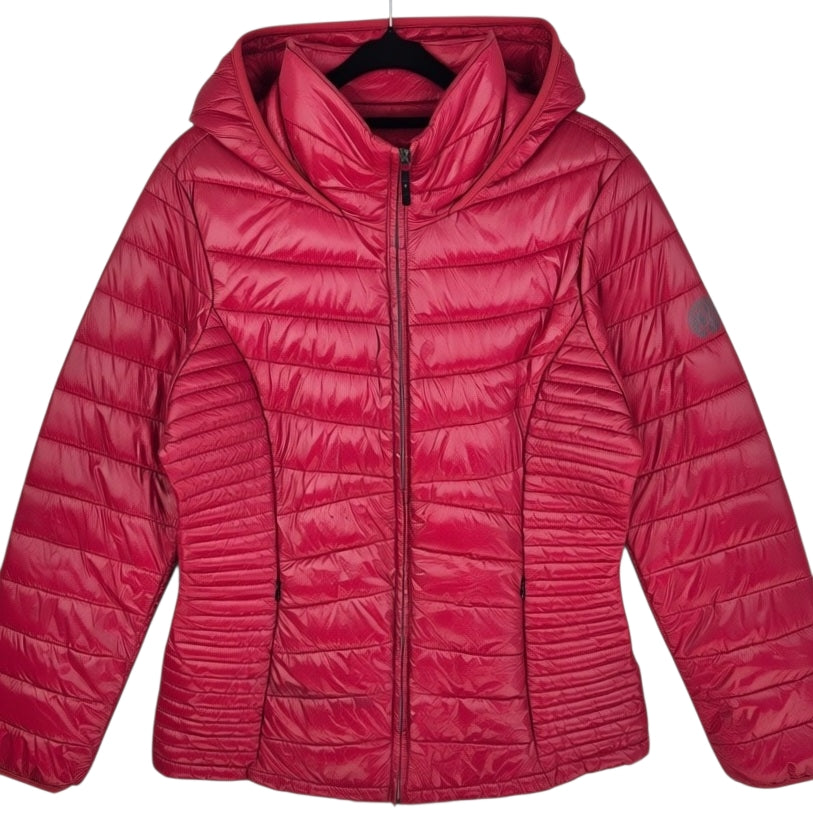 DKNY Womens Red Padded Jacket Size L
